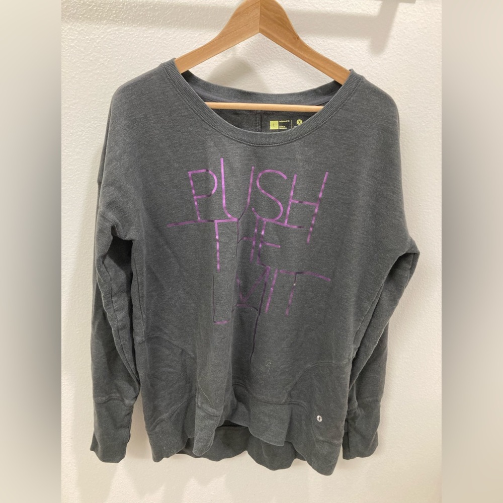 Push the limit Crew neck sweatshirt Xersion Size L Grey Purple